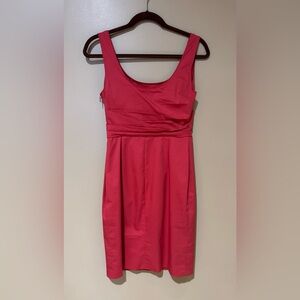 Elie Tahari Melon Sleeveless Midi Sheath Dress